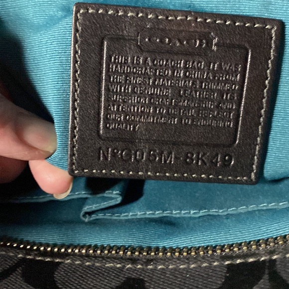 Black coach purse $75 - Picture 3 of 4